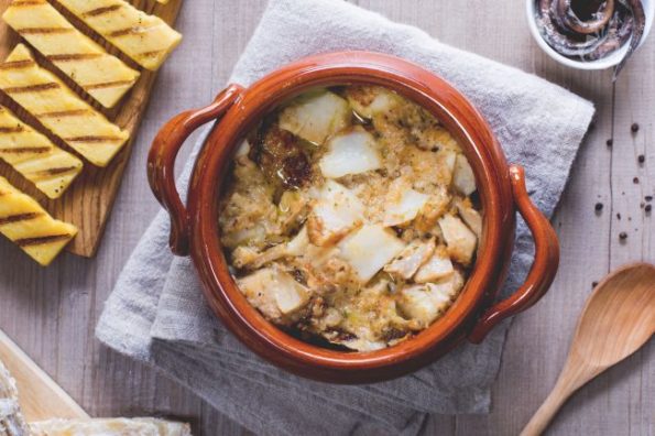 baccalà con polenta